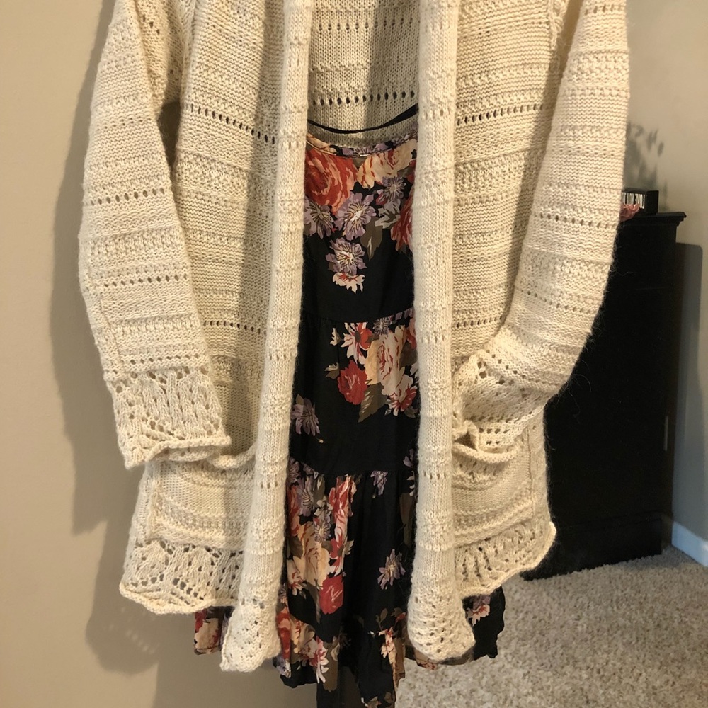 New Brandy Melville Jada Dress & Slouchy Cardigan